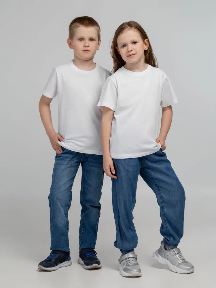 Футболка детская Regent Kids 150, белая с логотипом СПб - фото № 7