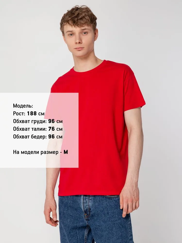 Футболка унисекс Regent 150, красная с логотипом СПб - фото № 8