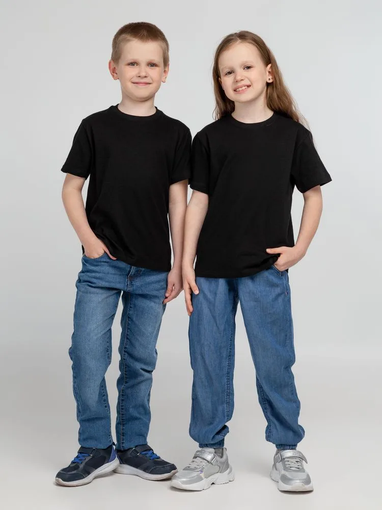 Футболка детская Regent Kids 150, черная с логотипом СПб - фото № 7