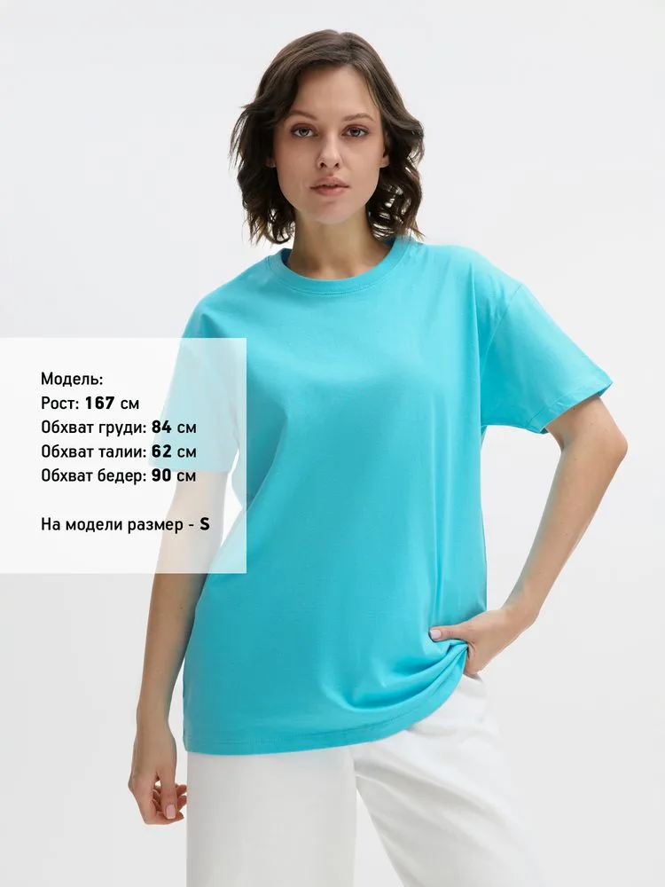 Футболка Imperial 190, бирюзовая с логотипом СПб - фото № 8