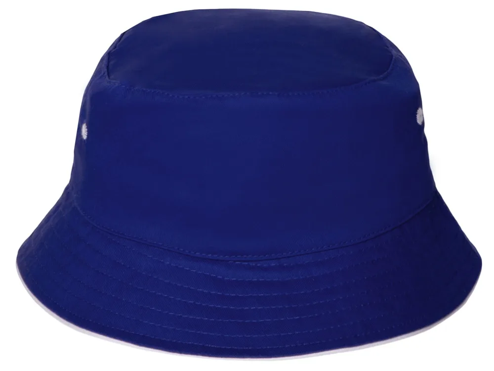 Панама «Hanoi», унисекс, классический синий, белый с логотипом СПб - фото № 4