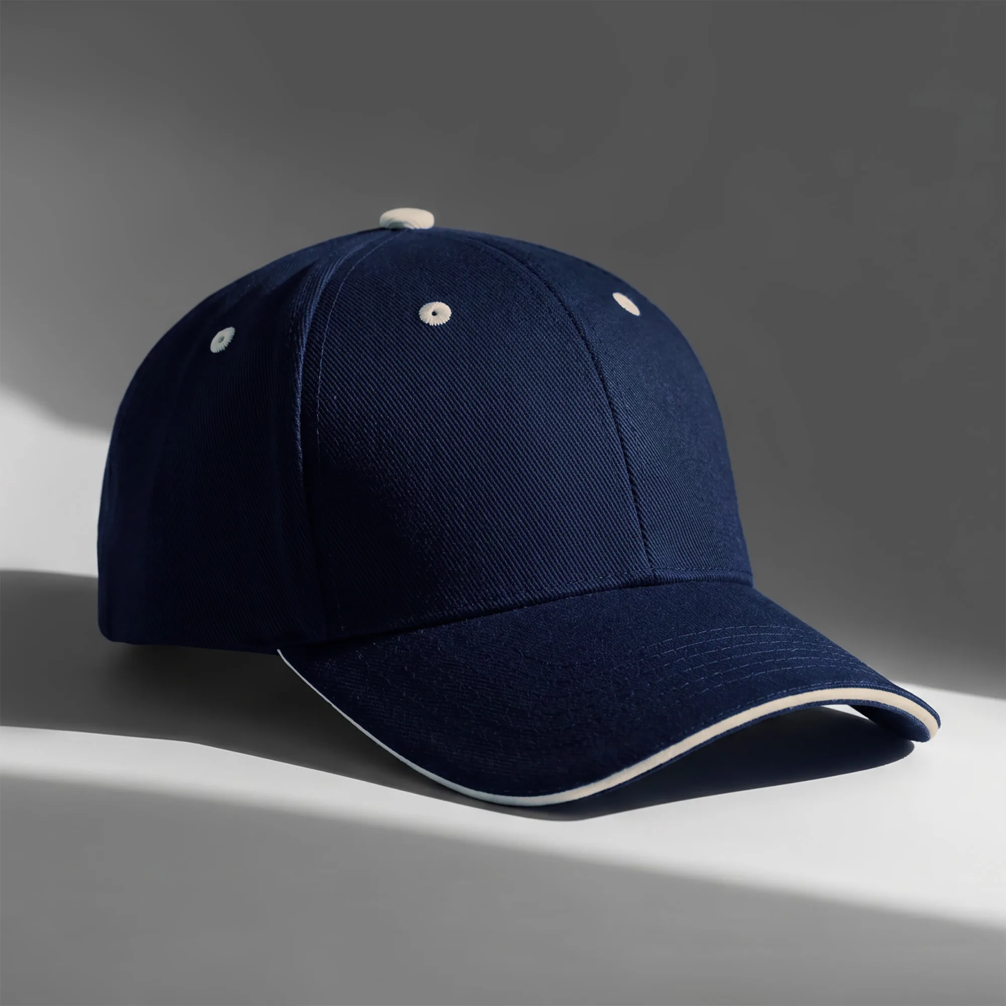 Бейсболка «New Castle», темно- синий/натуральный с логотипом СПб - фото № 1