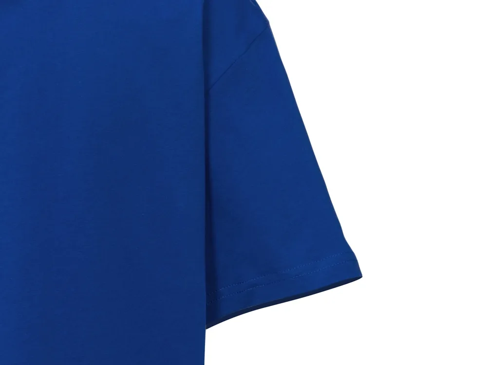 Детская футболка оверсайз «Liyon», синий классический с логотипом СПб - фото № 3