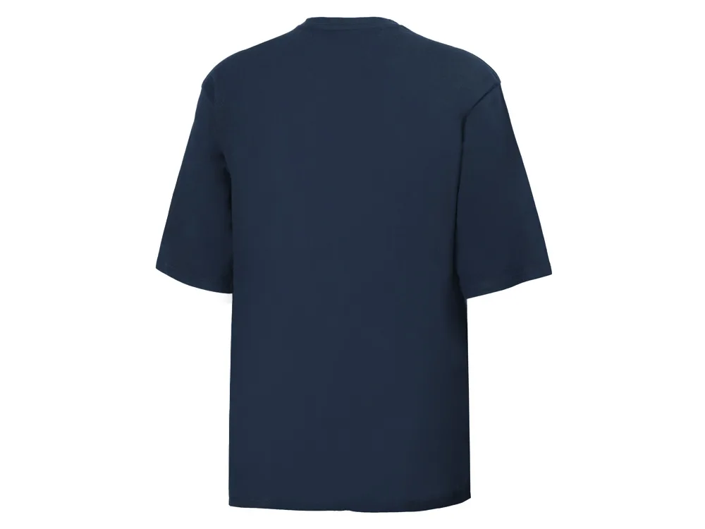 Футболка оверсайз «Berlin» унисекс, темно-синий с логотипом СПб - фото № 8