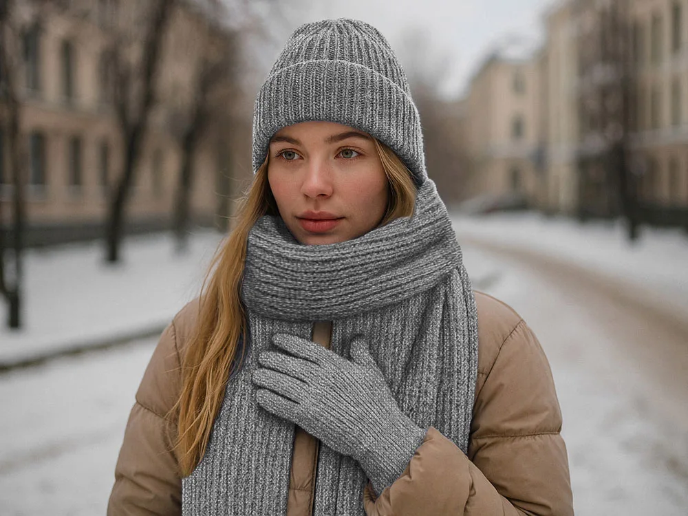 Подарочный набор «Nordend», серый меланж с логотипом СПб - фото № 3