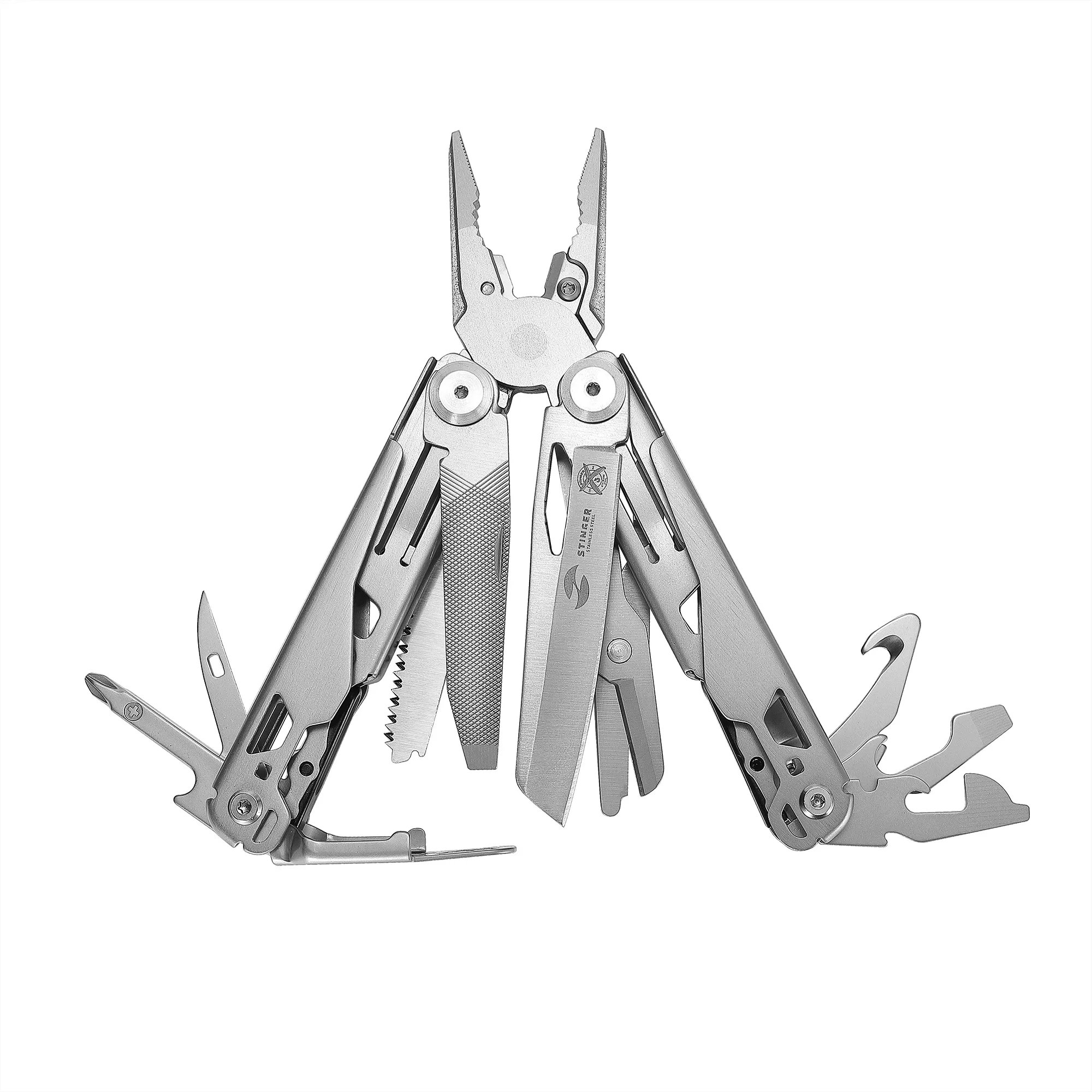 Мультитул, 20 функций, серебристый с логотипом СПб - фото № 2