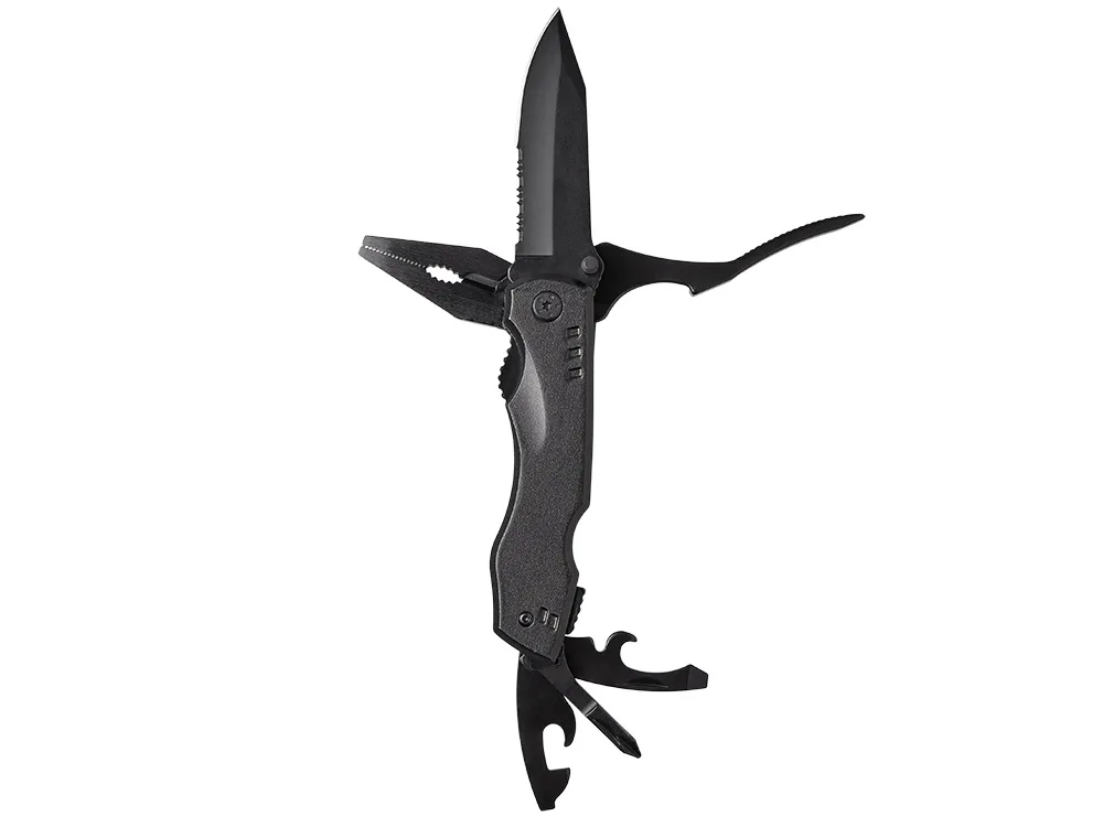 Универсальный мультитул с битами в подарочной упаковке с окном «Шэйп», черный с логотипом СПб - фото № 4