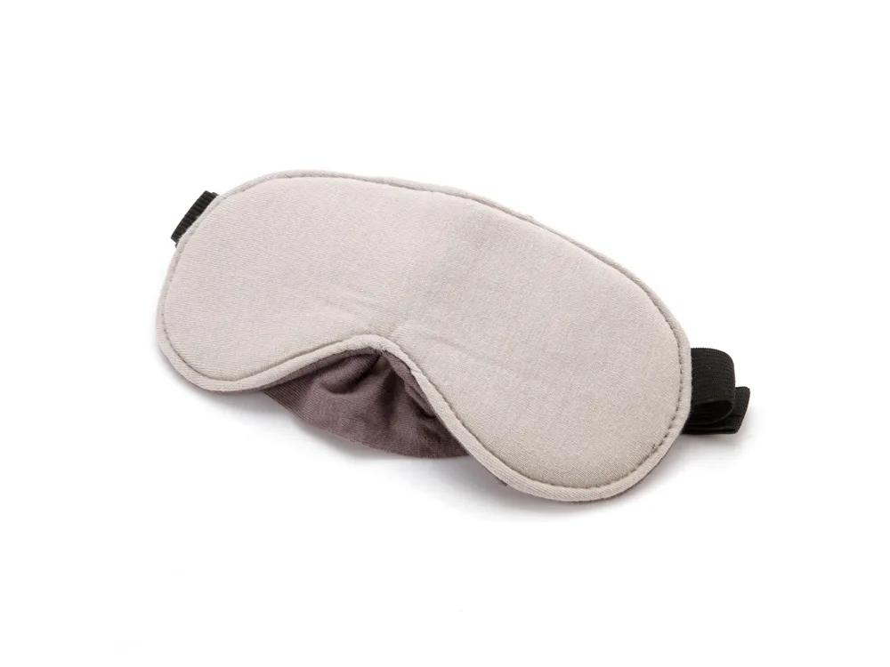 Маска для глаз «Luxury Eye Mask», бежевый с логотипом СПб - фото № 1