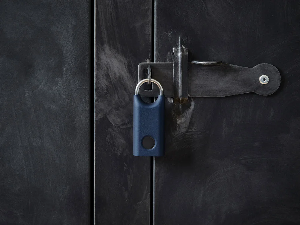 Замок с сенсором Noma Lock, темно-синий с логотипом СПб - фото № 5