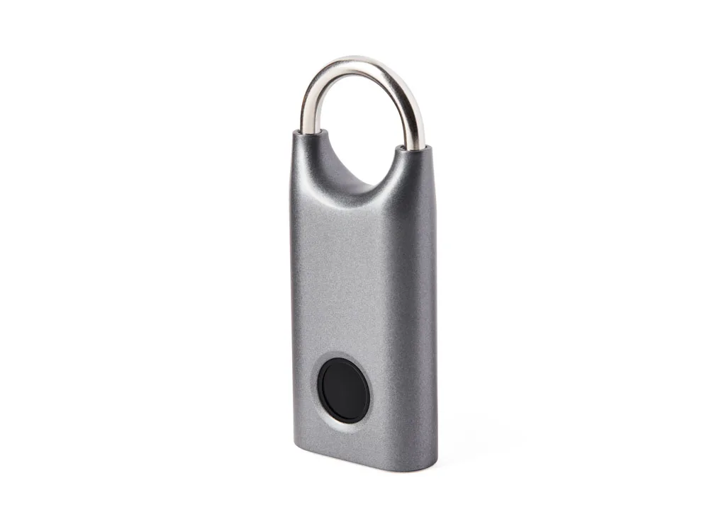 Замок с сенсором Noma Lock, темно-серый GUN с логотипом СПб - фото № 1
