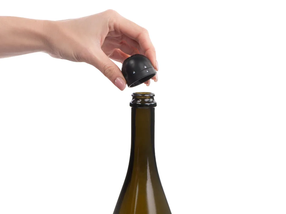 Пробка для шампанского «Cava», черный с логотипом СПб - фото № 8
