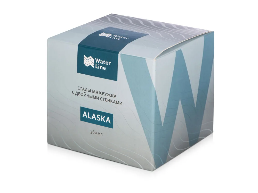 Стальная кружка с двойными стенками «Alaska», черный с логотипом СПб - фото № 9