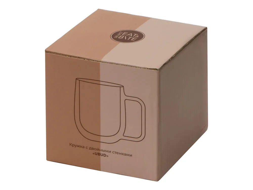 Кружка с двойными стенками «Ubud», синий прозрачный с логотипом СПб - фото № 5