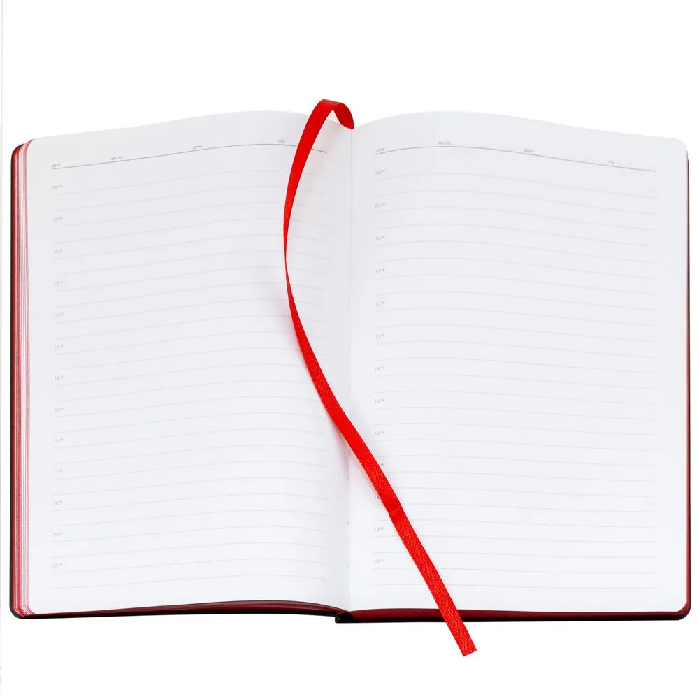 Ежедневник Bookmark, недатированный, черный с красным с логотипом СПб - фото № 7