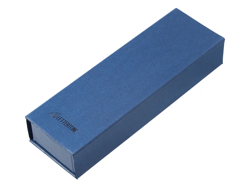 Подарочный набор из 2-х ручек «Black Lama» soft-touch, темно-синий с логотипом СПб - фото № 14