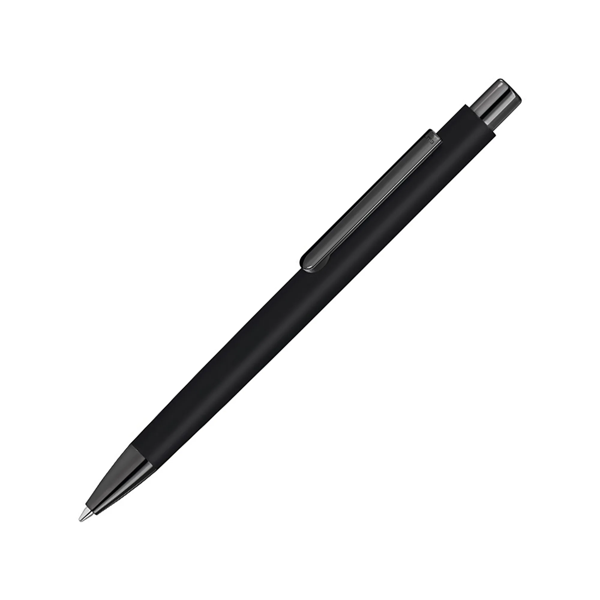 Металлическая шариковая ручка «Ellipse gum» soft touch с зеркальной гравировкой, черный с логотипом СПб - фото № 2