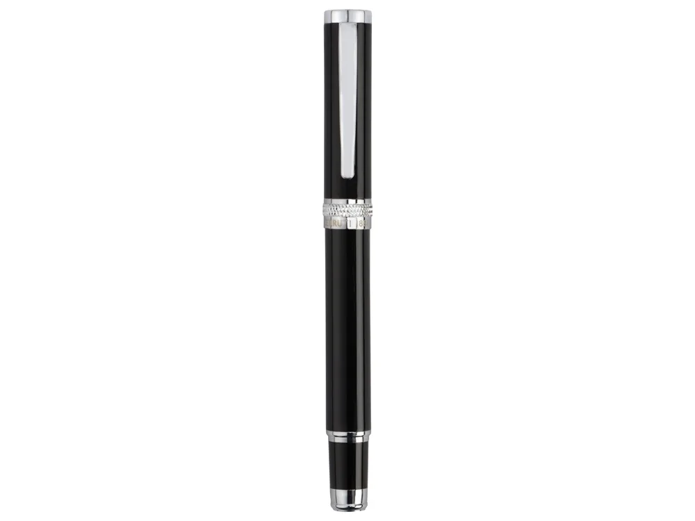 Ручка-роллер «Focus», черный/серебристый с логотипом СПб - фото № 2