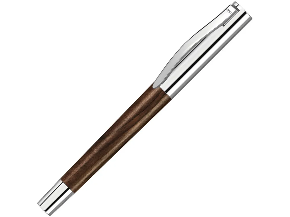 Ручка-роллер «Titan Wood R», коричневый/серебристый с логотипом СПб - фото № 1