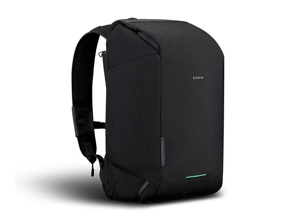 Антикражный рюкзак-трансформер Clickpack Travlo для ноутбука 16", черный с логотипом СПб - фото № 2