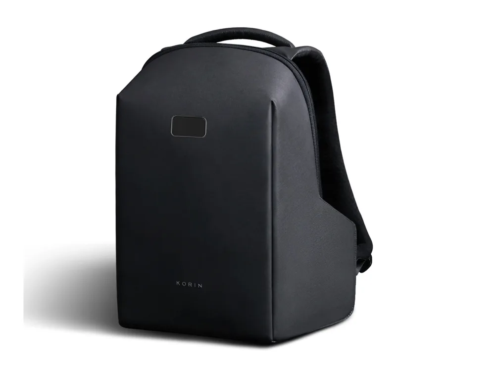 Водостойкий антикражный рюкзак Hipack для ноутбука 15.6", черный с логотипом СПб - фото № 2