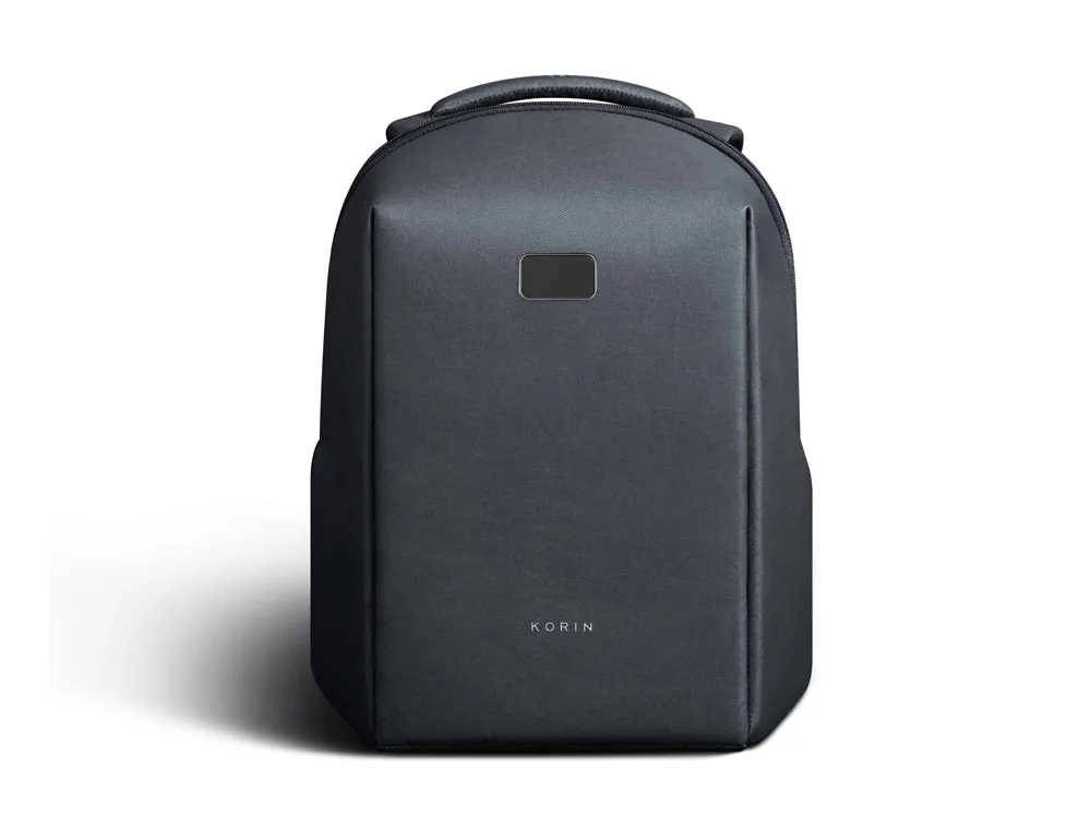 Водостойкий антикражный рюкзак Hipack для ноутбука 15.6", черный с логотипом СПб - фото № 3