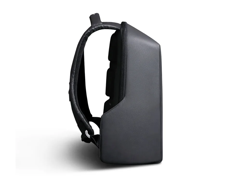 Водостойкий антикражный рюкзак Hipack для ноутбука 15.6", черный с логотипом СПб - фото № 5