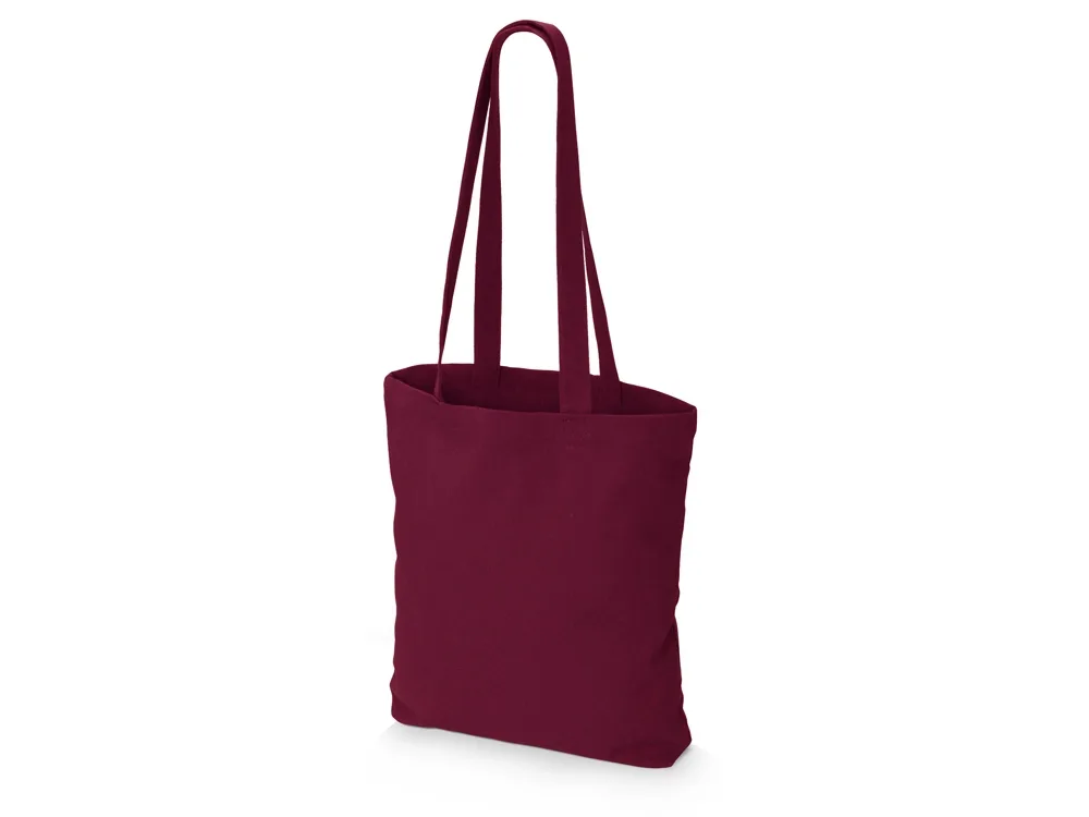 Сумка из плотного хлопка «Carryme 220», 220 г/м2, бордовый с логотипом СПб - фото № 3