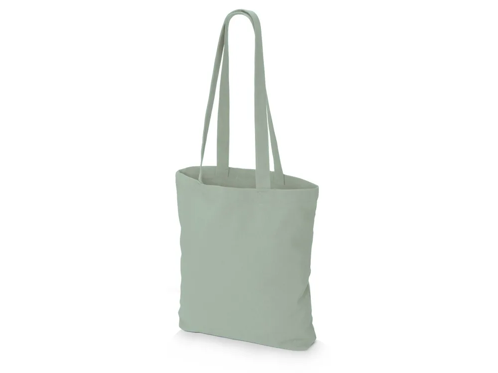 Сумка из плотного хлопка «Carryme 220», 220 г/м2, зеленый оливковый с логотипом СПб - фото № 3