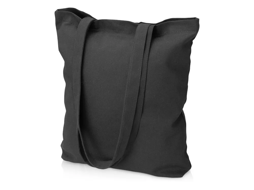 Сумка из плотного хлопка «Carryme 220», 220 г/м2, черный с логотипом СПб - фото № 2