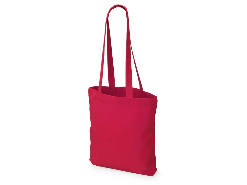 Сумка из плотного хлопка «Carryme 220», 220 г/м2, красный с логотипом СПб - фото № 3