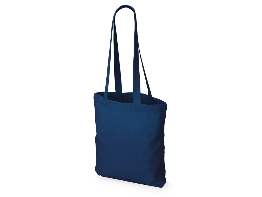 Сумка из плотного хлопка «Carryme 220», 220 г/м2, темно-синий с логотипом СПб - фото № 3