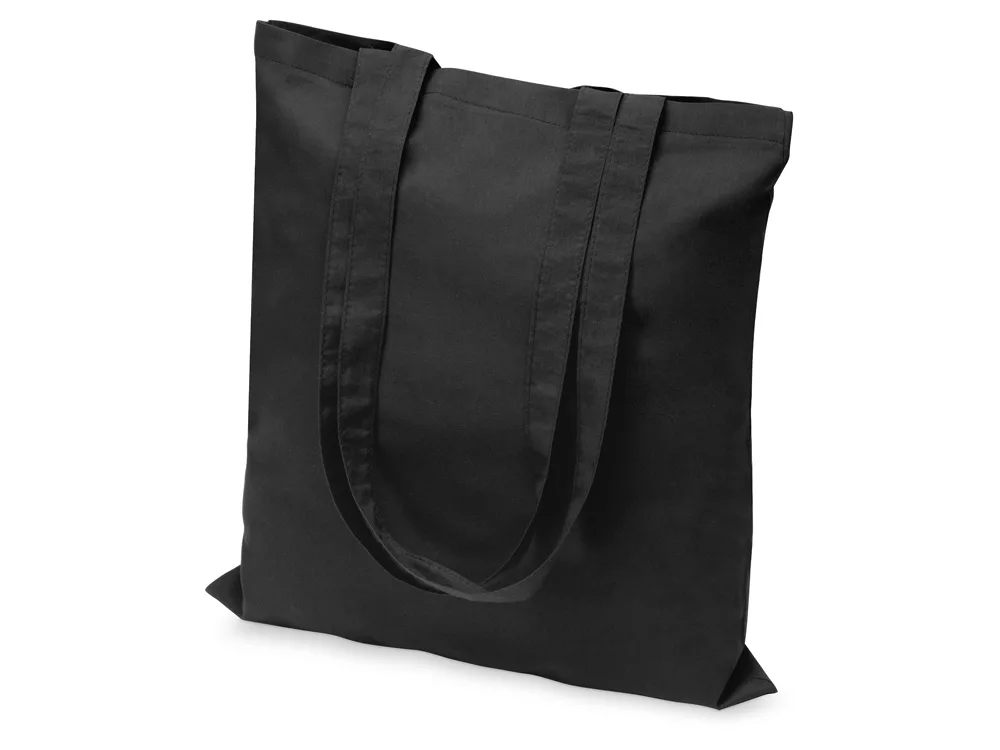 Сумка из хлопка «Carryme 105», 105 г/м2, черный с логотипом СПб - фото № 2