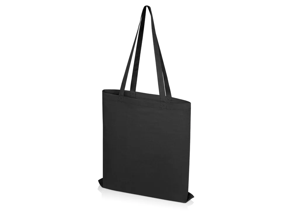 Сумка из хлопка «Carryme 105», 105 г/м2, черный с логотипом СПб - фото № 3