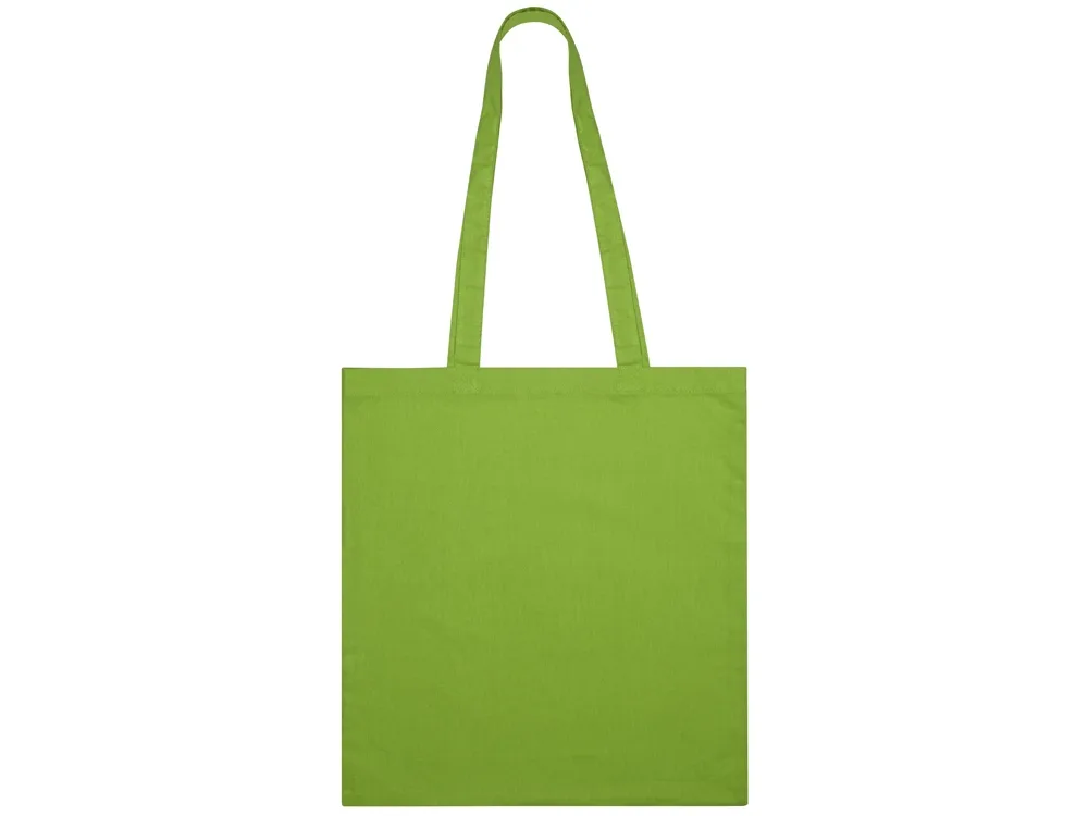 Сумка из хлопка «Carryme 105», 105 г/м2, зеленое яблоко с логотипом СПб - фото № 4