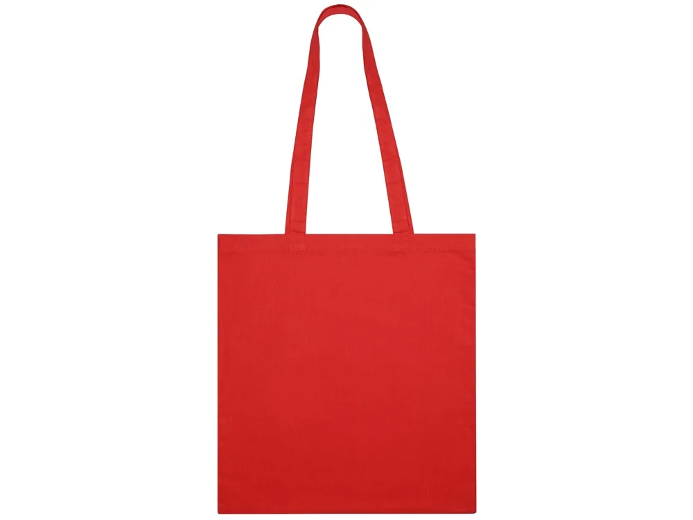 Сумка из хлопка «Carryme 105», 105 г/м2, красный с логотипом СПб - фото № 4