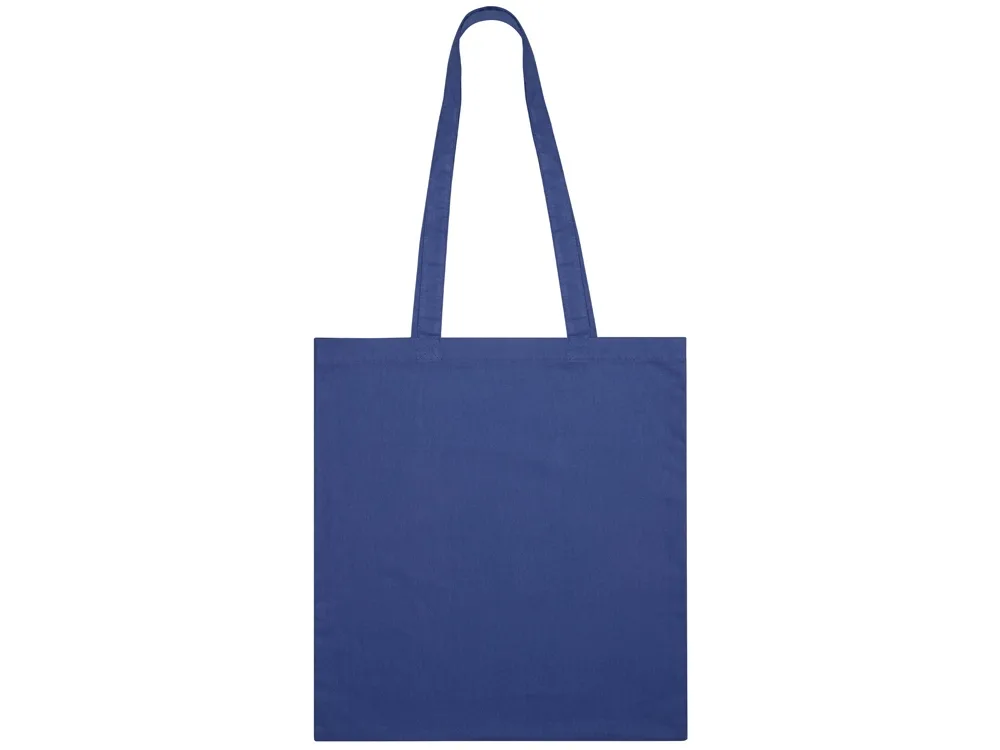 Сумка из хлопка «Carryme 105», 105 г/м2, синий с логотипом СПб - фото № 4