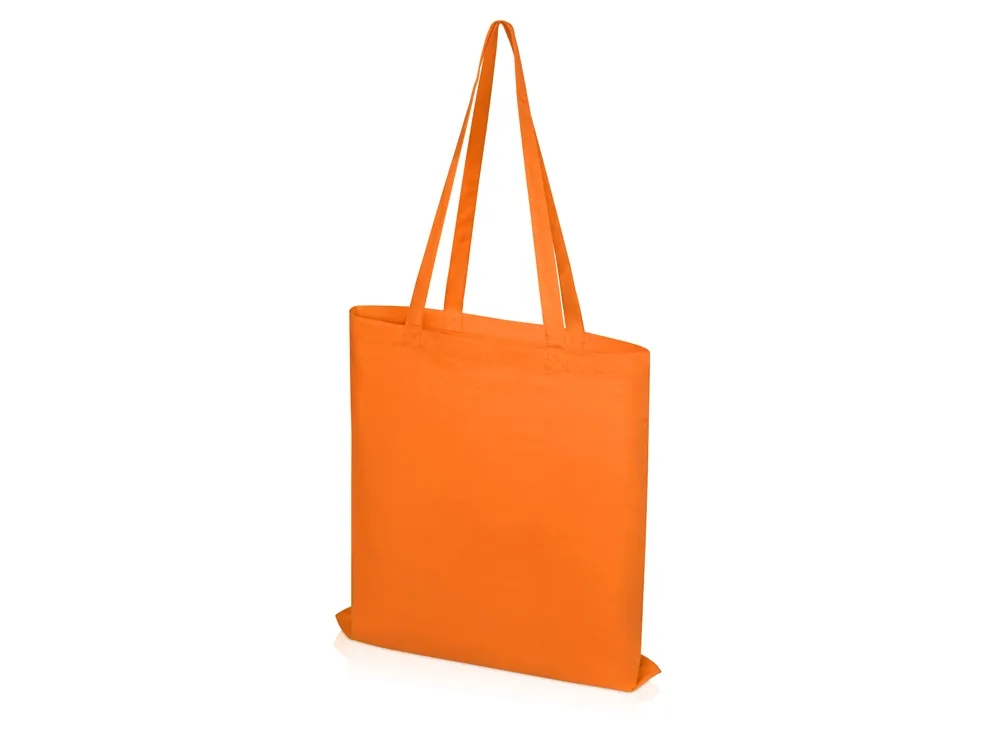 Сумка из хлопка «Carryme 105», 105 г/м2, оранжевый с логотипом СПб - фото № 3