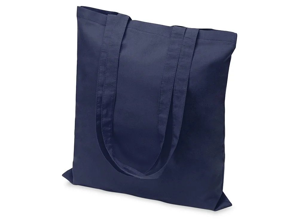 Сумка из хлопка «Carryme 105», 105 г/м2, темно-синий с логотипом СПб - фото № 2