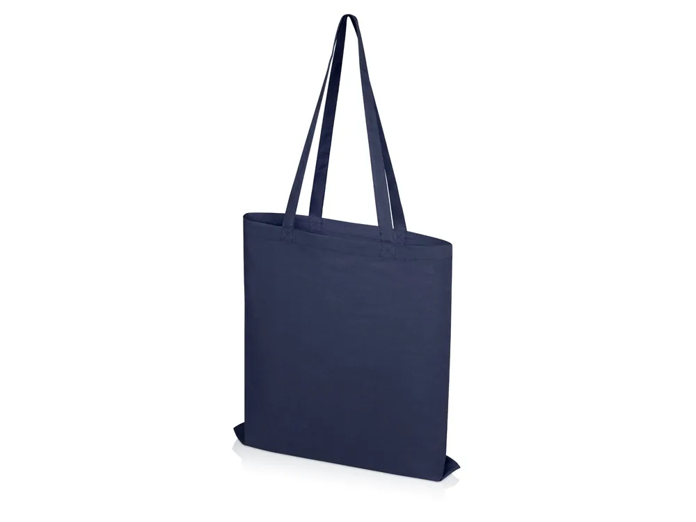 Сумка из хлопка «Carryme 105», 105 г/м2, темно-синий с логотипом СПб - фото № 3