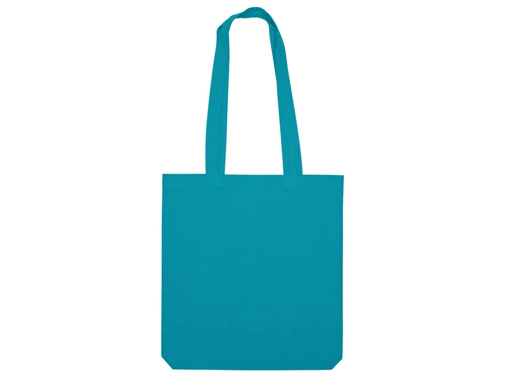 Сумка из плотного хлопка «Carryme 220», 220 г/м2, бирюзовый с логотипом СПб - фото № 4