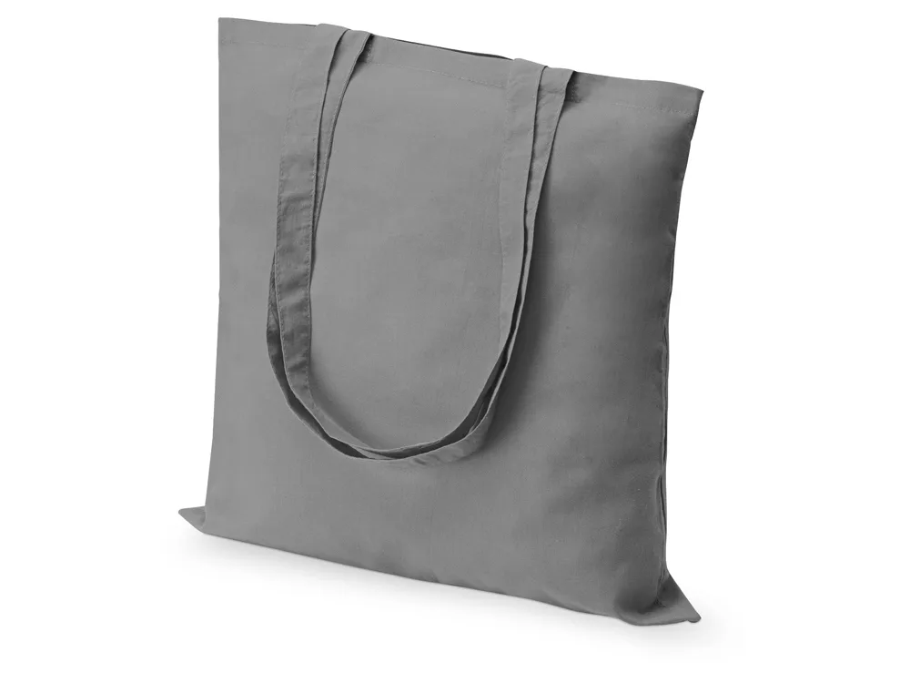 Сумка из хлопка «Carryme 105», 105 г/м2, серый с логотипом СПб - фото № 2