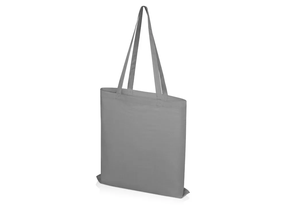 Сумка из хлопка «Carryme 105», 105 г/м2, серый с логотипом СПб - фото № 3