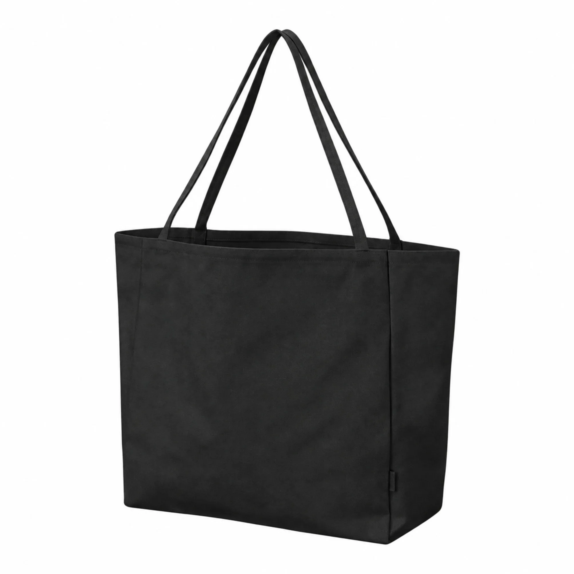 Шоппер-оверсайз «Grossbag» из переработанного хлопка, 340 г/м2, черный с логотипом СПб - фото № 2