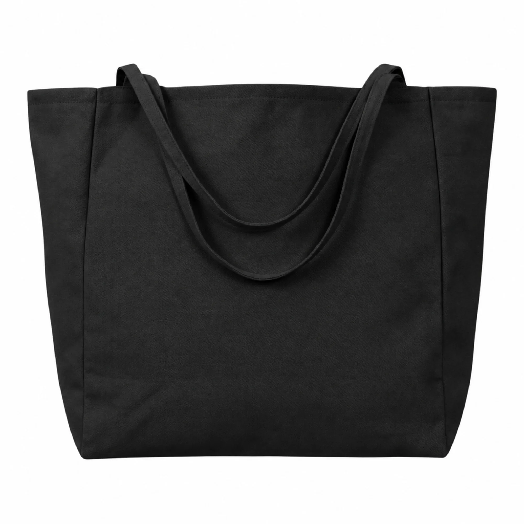 Шоппер-оверсайз «Grossbag» из переработанного хлопка, 340 г/м2, черный с логотипом СПб - фото № 3