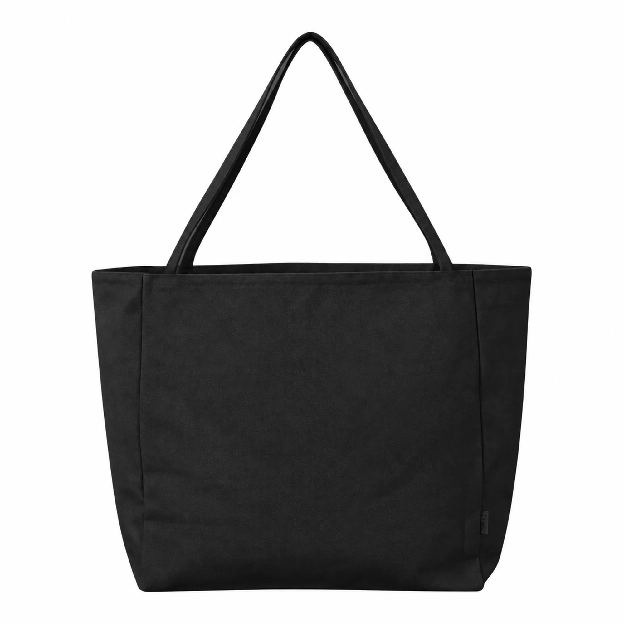 Шоппер-оверсайз «Grossbag» из переработанного хлопка, 340 г/м2, черный с логотипом СПб - фото № 4