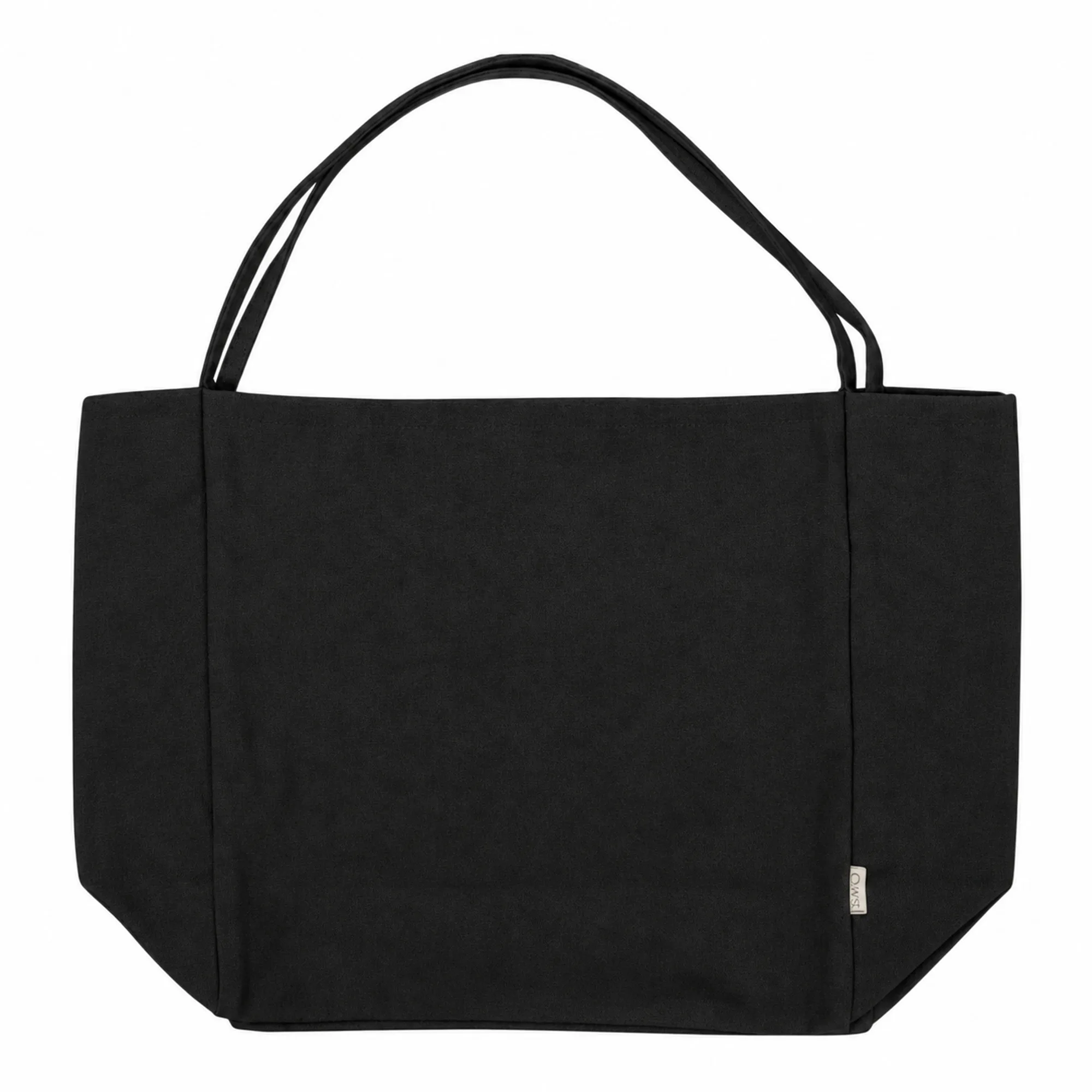 Шоппер-оверсайз «Grossbag» из переработанного хлопка, 340 г/м2, черный с логотипом СПб - фото № 7