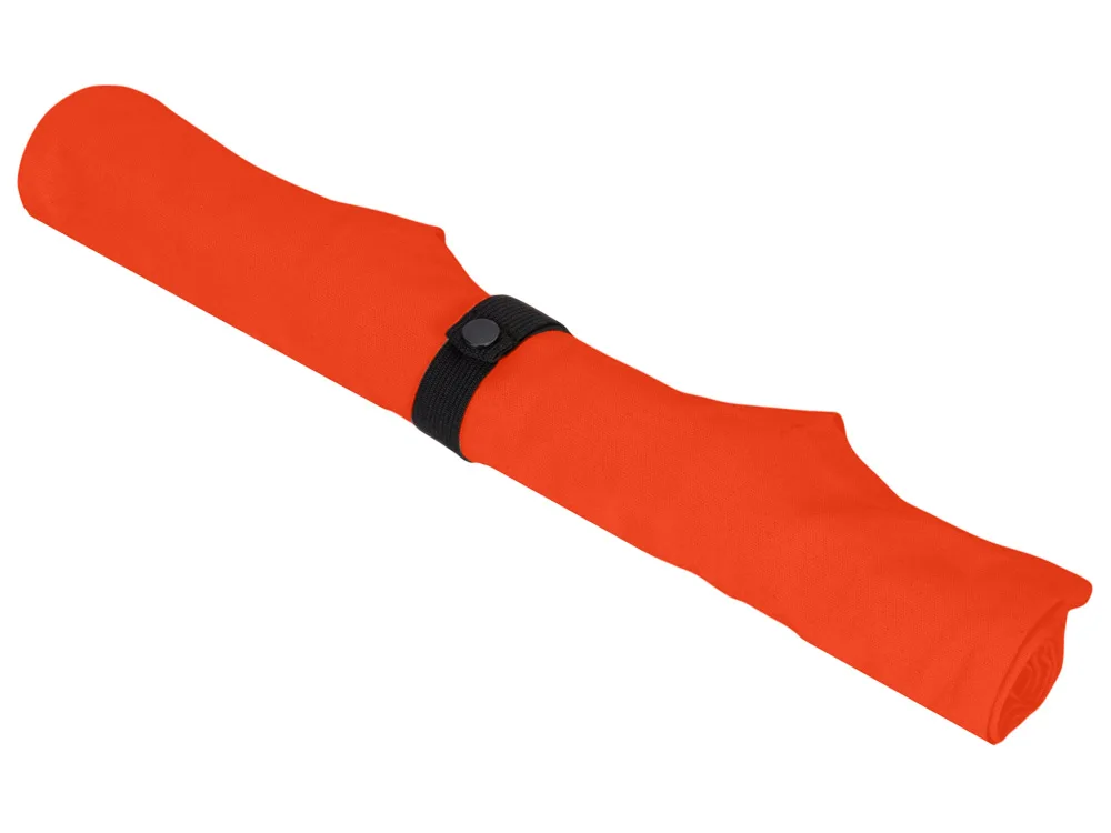 Сумка Fixy из переработанного хлопка 220 г/м2 с фиксирующей лентой, оранжевый с логотипом СПб - фото № 13