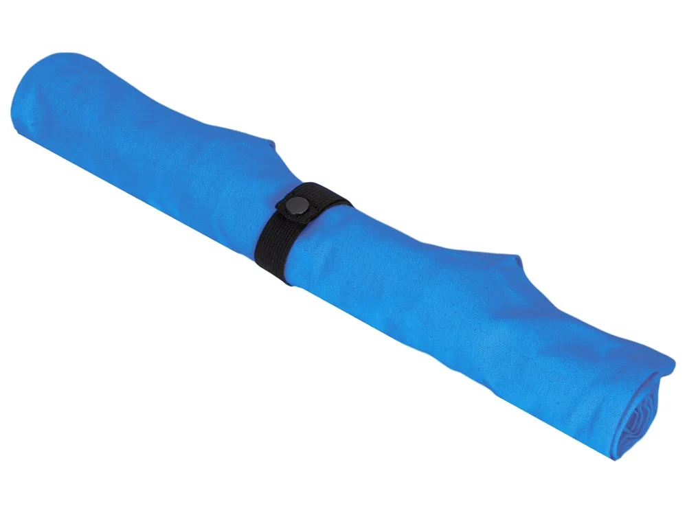 Сумка Fixy из переработанного хлопка 220 г/м2 с фиксирующей лентой, синий с логотипом СПб - фото № 13