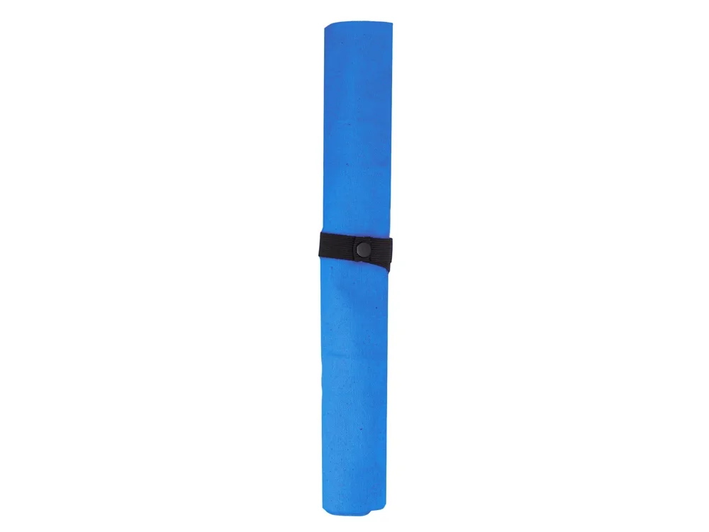 Сумка Fixy из переработанного хлопка 220 г/м2 с фиксирующей лентой, синий с логотипом СПб - фото № 14