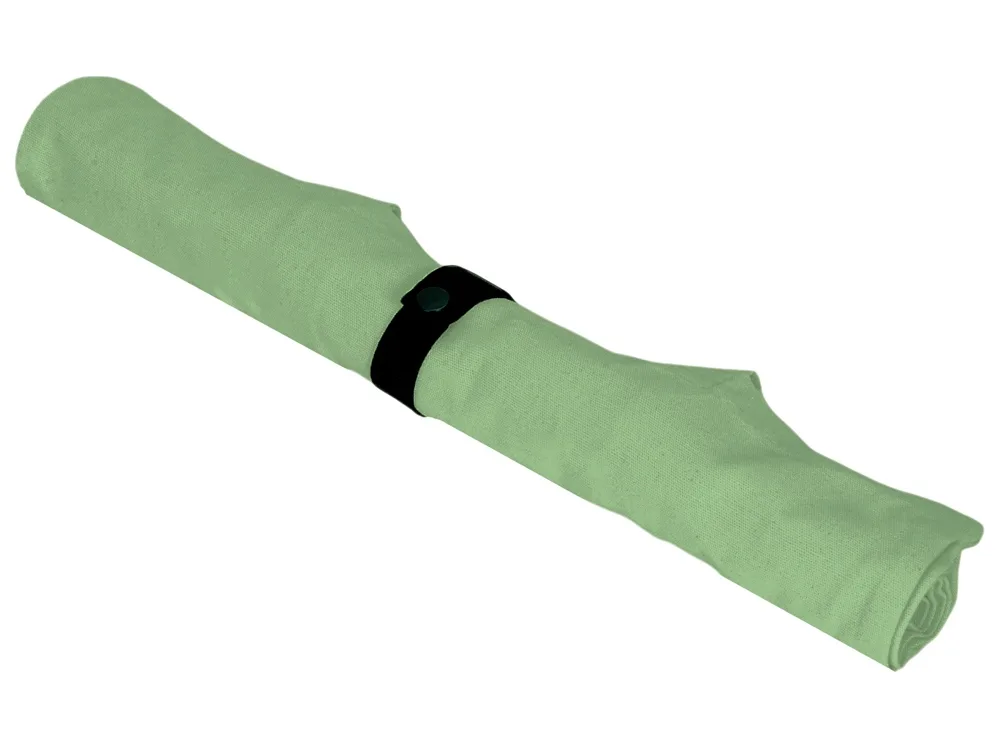 Сумка Fixy из переработанного хлопка 220 г/м2 с фиксирующей лентой, зеленое яблоко с логотипом СПб - фото № 13